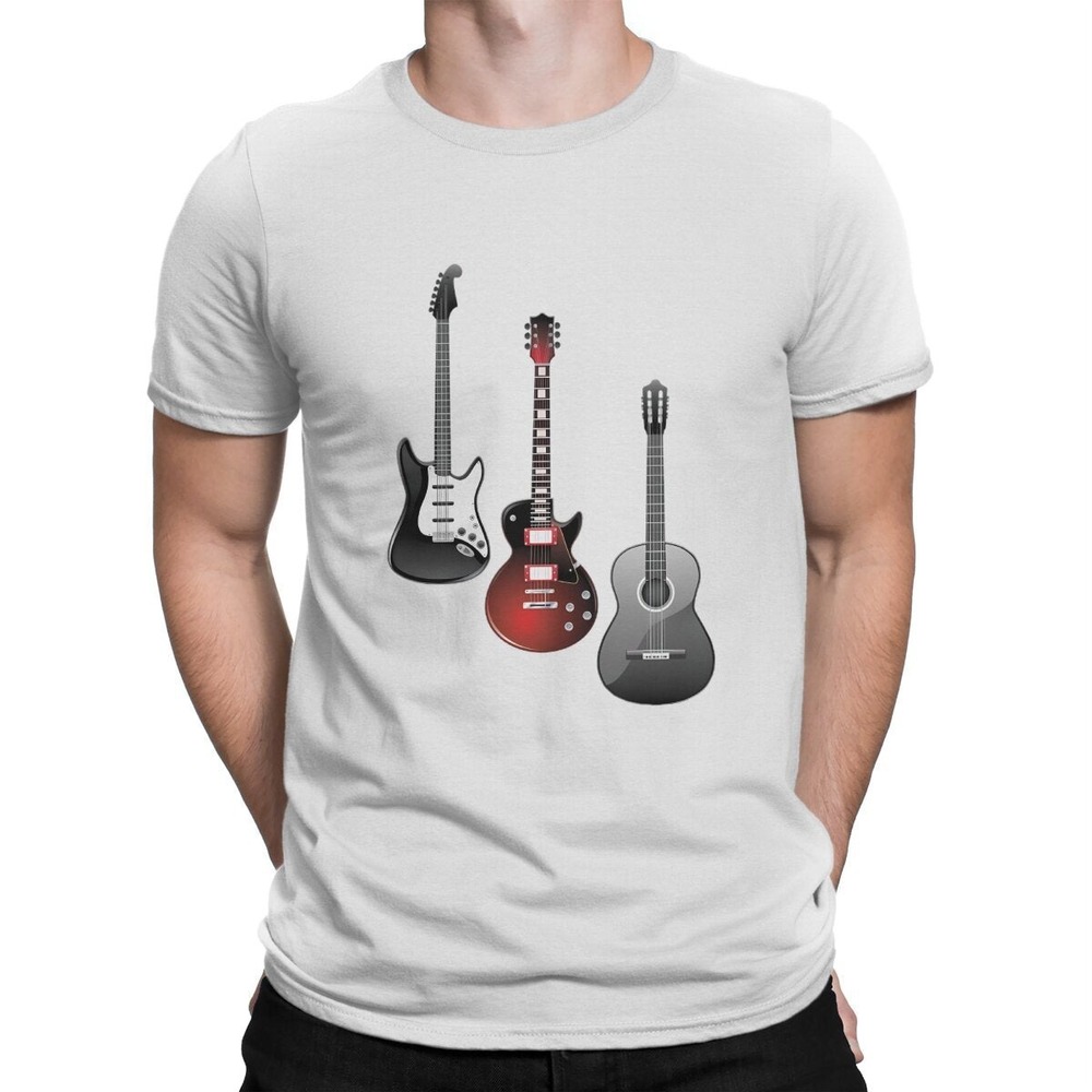 Strat, Les Paul & Acoustic Guitar TShirt